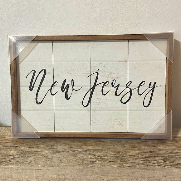 HomeGoods | New Jersey Calligraphy Decor - Picture 1 of 4